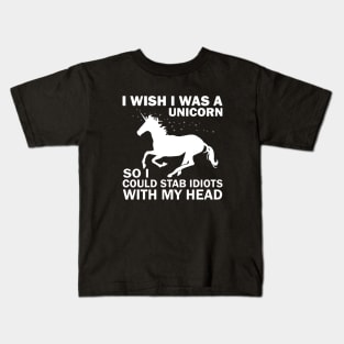 I Wish I Was A Unicorn Kids T-Shirt